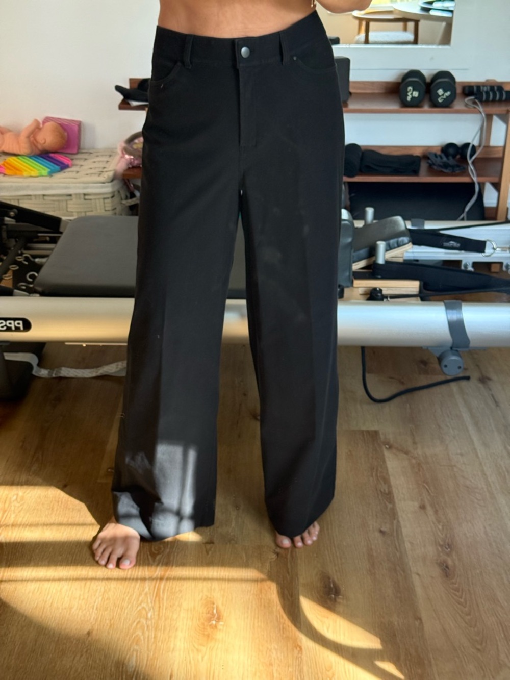lululemon athletica Black Wide-Leg Pants